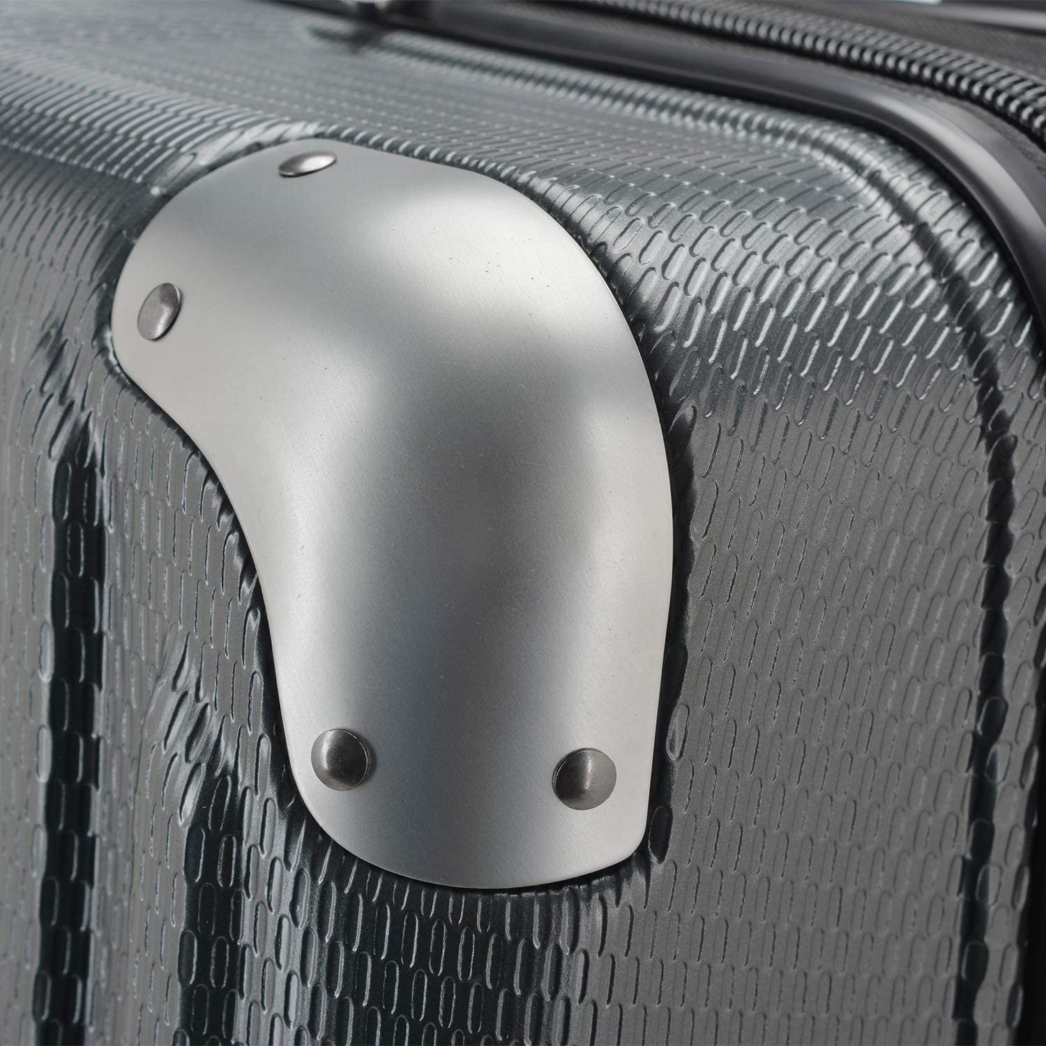 Traveler's Choice New London II Hardside Expandable Spinner Luggage， Gray， Checked-Large 29-Inch - Image 9